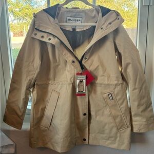 NWT Hunter Original Cotton Smock Rain Jacket - Tan/Beige - Size M